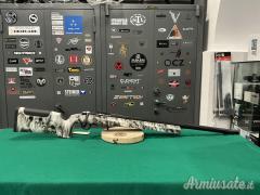 Carabina bolt action marca Sabatti modello TLD WHITE FLUTED calibro .308 Winchester