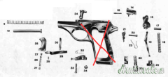 Parti di ricambio per Pistola Beretta serie 70