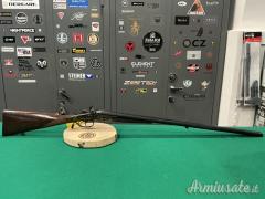 Doppietta produzione artigianale a cani esterni, calibro 16 lunghezza canna 76cm.