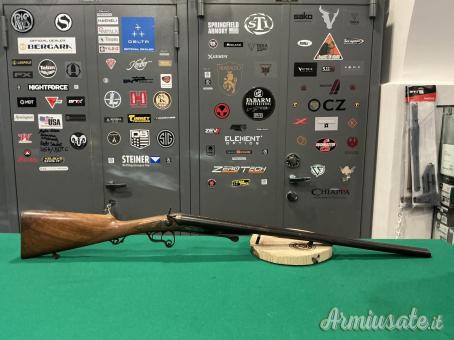 Doppietta marca E. BERNARD PARIS calibro 16 lunghezza canna 70cm a cani esterni.