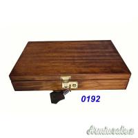 #0192 Valigetta Nuova Legno Ciliegio per Colt Python 6
