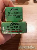 Sierra cal.22 224 63gr+69gr