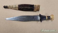 Pugnale africano manico in avorio ed ebano periodo prima metà del 1900