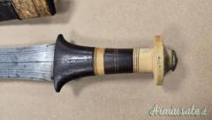 Pugnale africano manico in avorio ed ebano periodo prima metà del 1900