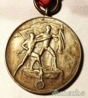 Medaglia tedesca d'epoca nazista per Annessione Austria al Terzo Reich di 2 tipo (GERMANIA WW2)