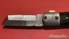 Coltello Perkin - Lama damascata e decorazioni filework