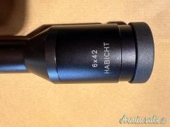 SWAROVSKI HABICHT 6X42 ret.4 tubo 1 pollice