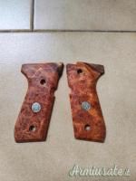 Guancette Beretta, wood pistol grip, per 92, 98 Radica di Afzelia