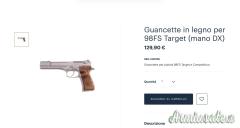 Guancette legno per Beretta 98/92 target
