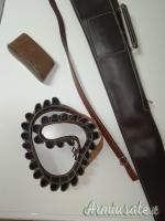 Fodero - cartuccera - bretella in pelle & cuoio