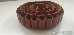 particolare cartuccera in pelle cal.12 da 40 posti