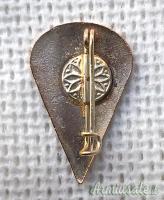 Distintivo d’epoca nazista da berretto per “FALLSCHIRMJAGER” realizzato “BREGONZIO-MILANO”