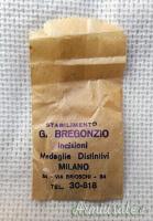 Distintivo d’epoca nazista da berretto per “FALLSCHIRMJAGER” realizzato “BREGONZIO-MILANO”