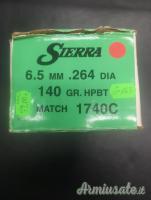 OGIVE DI MARCA SIERRA CAL 6,6 MM DIAM. 264 GR 140 HPBT MATCH