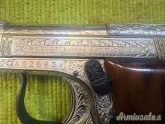 Beretta 950 B, nichelata e incisa, 6,35 Browning