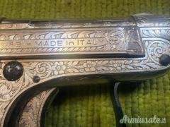 Beretta 950 B, nichelata e incisa, 6,35 Browning