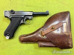 Mauser Luger P08, byf 42, Black Widow, 1942, Sportiva, 9x19 (9 Parabellum)
