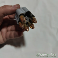 Speed loader per revolver 6 colpi calibro .357 Magnum e .38 Special.