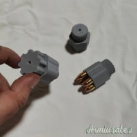 Speed loader per revolver 6 colpi calibro .357 Magnum e .38 Special.