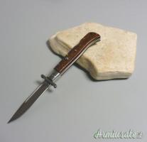 Coltello a scatto Cm.28 Mod.Roma Swinguard Stsw/28 Legno serpente ( Snake wood ) -Italian stiletto