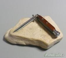 Coltello a scatto Cm.28 Mod.Swinguard Sblct/28 Legno palissandro chiaro con lavorazione file work