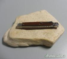 Coltello a scatto Cm.28 Mod.Swinguard Sblct/28 Legno palissandro chiaro con lavorazione file work