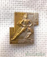 Spilla d’epoca fascista dell’OPERA BALILLA di Firenze rilasciata x festa ginnastica del 1935