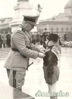 Spilla d’epoca fascista dell’OPERA BALILLA di Firenze rilasciata x festa ginnastica del 1935
