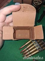 Scatolino con lastrine di munizioni enfield