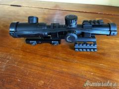 Ottica Vism 1.1 4 x 24 Con slitta attacco rapido