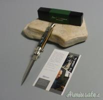Coltello a scatto Cm.23 Mod.Sdcbr/23-1 Pick Lock Corno di bufalo brasilian -Italian stiletto