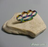 Tirapugni in acciaio temprato teflonato rainbow Mod.Tactical rainbow