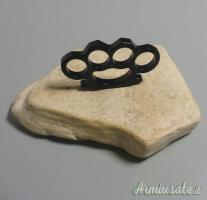 Tirapugni in acciaio temprato teflonato nero Mod.Tactical black