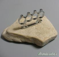 Tirapugni in acciaio temprato cromato con punte quadrate Mod.Tpq/s