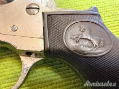 Pistola a rotazione Colt, Lightning 1875, Nichelata, Arma antica, .38