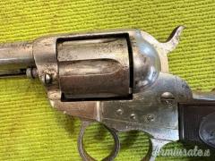 Pistola a rotazione Colt, Lightning 1875, Nichelata, Arma antica, .38