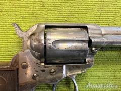 Pistola a rotazione Colt, Lightning 1875, Nichelata, Arma antica, .38