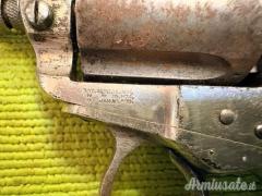 Pistola a rotazione Colt, Lightning 1875, Nichelata, Arma antica, .38
