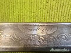 Spada da caccia, Napoli 1782, Arma antica