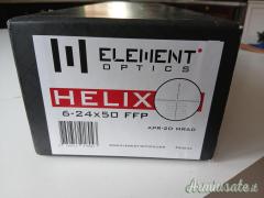 Element Optics Helix 6-24x50 FFP APR-2D MRAD – Pari al nuovo