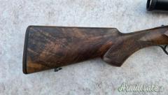 Doppietta Express side lock Menegon cal 375 holland riporti in oro ottica Zeiss eccellente