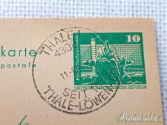 Cartolina d'epoca “REPUBBLICA DEMOCRATICA TEDESCA” viaggiata con annullo postale del 1976