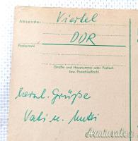 Cartolina d'epoca “REPUBBLICA DEMOCRATICA TEDESCA” viaggiata con annullo postale del 1976