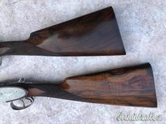 Doppietta coppia Breda Roma gemini cal 12 canne 71 anno 1950 numerate complete di valigetta