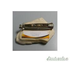 Coltello a scatto Cm.38 Mod.Bscr/33 Pick Lock Corno di cervo reale europeo - Italian stiletto
