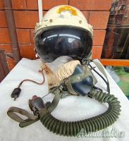 Casco da volo Ufficiale pilota Aeronautica Militare italiana mod. anni ’50 del Col. Eugenio Geymet