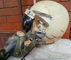 Casco da volo Ufficiale pilota Aeronautica Militare italiana mod. anni ’50 del Col. Eugenio Geymet