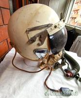 Casco da volo Ufficiale pilota Aeronautica Militare italiana mod. anni ’50 del Col. Eugenio Geymet