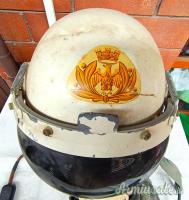 Casco da volo Ufficiale pilota Aeronautica Militare italiana mod. anni ’50 del Col. Eugenio Geymet