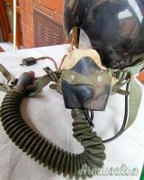 Casco da volo Ufficiale pilota Aeronautica Militare italiana mod. anni ’50 del Col. Eugenio Geymet